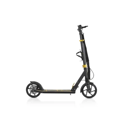 Byox Kinderroller Chic PU-Räder, LED-Licht, ABEC-7 Lager, Seitenständer, faltbar schwarz