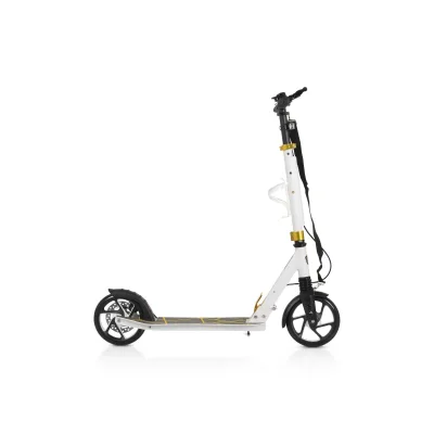 Byox Kinderroller Chic PU-Räder, LED-Licht, ABEC-7 Lager, Seitenständer, faltbar weiß