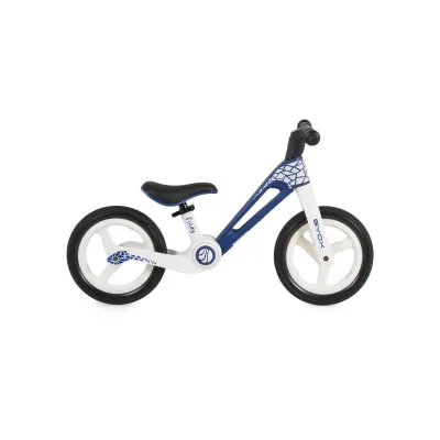 Byox Laufrad Foldy 12 Zoll, PU-Reifen, klappbar, verstellbarer Sitz, bis 35 kg blau