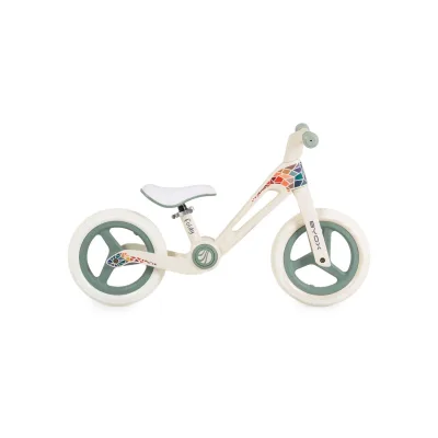 Byox Laufrad Foldy 12 Zoll, PU-Reifen, klappbar, verstellbarer Sitz, bis 35 kg grün