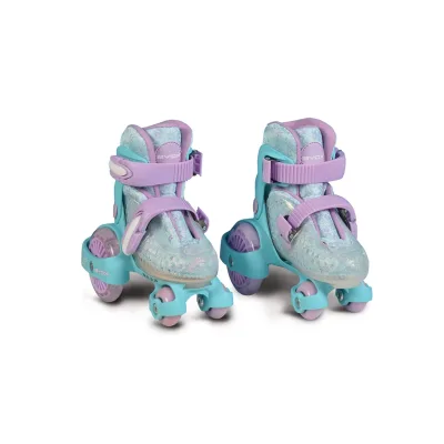 Byox Rollschuhe Beetle Größe XS 26-29, PU-Rollen, ABEC-5 Lager, Stopper hinten lila