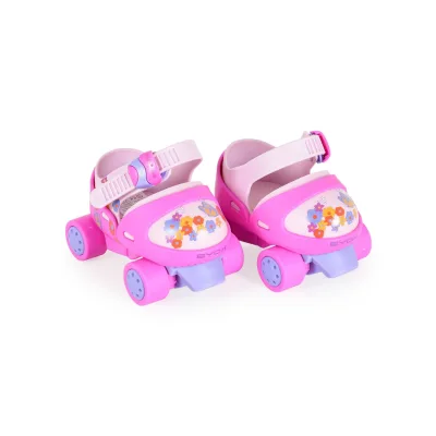 Byox Rollschuhe Scooper Skates Bremse vier Räder Kunststoffrollen ab 3 Jahren rosa