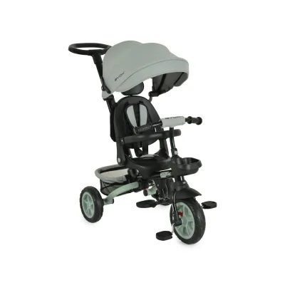 Byox Tricycle Explore 3 in 1 Dreirad umkehrbarer Sitz Schiebegriff Körbe Pedale hellgrün