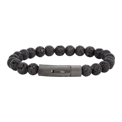 cai Armband Lavakugeln 21cm mit magnetischem Edelstahlverschluß
