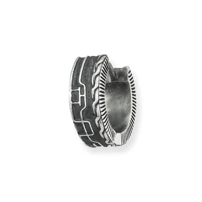 cai Single-Ohrring Silber 925 rhodiniert oxidiert