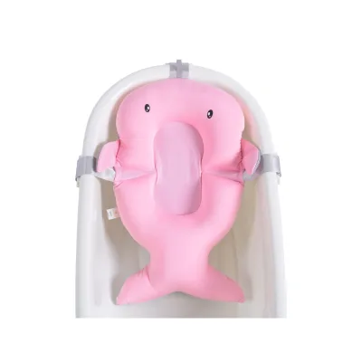 Cangaroo Babybadenetz Bailey Badekissen, Badeauflage, Kunststoff Clips ab Geburt rosa