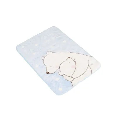 Cangaroo Babydecke 110 x 80 cm Softy Sweet Bärenmotiv Kuscheldecke Schmusedecke blau