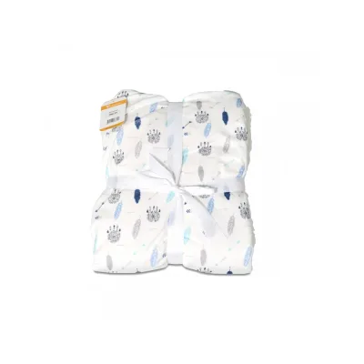 Cangaroo Babydecke Shaggy, Größe 105 x 75 cm, kuschelige Babydecke, ab Geburt blau