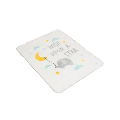 Cangaroo Babydecke Soft 140 x 110 cm 100% Polyester flauschig warm Geschenkbox weiß