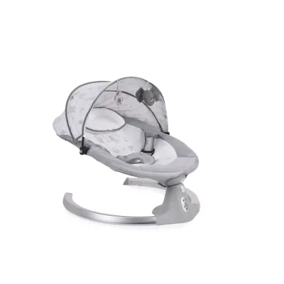 Cangaroo Babywippe Ari Musikfunktion Timer Fernbedienung Moskitonetz Bluetooth grau