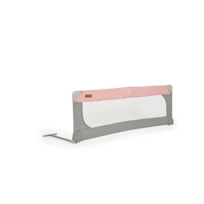 Cangaroo Bettschutzgitter Leinen 130 cm Bettgitter Rausfallschutz Front klappbar rosa