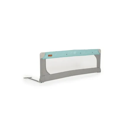 Cangaroo Bettschutzgitter Leinen 130 cm Bettgitter Rausfallschutz Front klappbar türkis