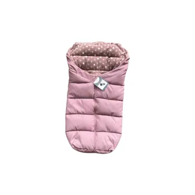 Cangaroo Fußsack Cuddle, für Kinderwagen Thermofleece wasserdicht Reißverschluss rosa