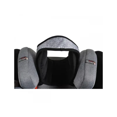 Cangaroo Kindersitz-Kopfstütze Shelter ergonomisch Kopfschutz für Auto Kopfgurt grau
