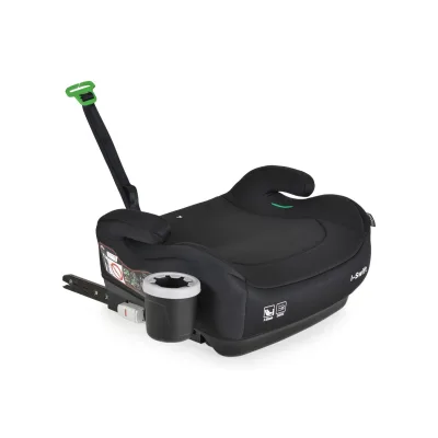 Cangaroo Kindersitz, Sitzerhöhung i-Swift, Isofix (125-150cm) Getränkehalter schwarz weiß