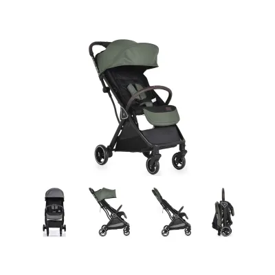 Cangaroo Kinderwagen Buggy easy Fold Alu Sonnendach verstellbar, faltbar, Korb grün