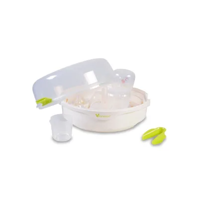 Cangaroo Mikrowellen Sterilisator Fresh 5 Flaschen Zubehör maximal 15,5 cm hoch in weiß