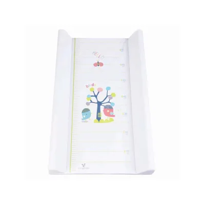 Cangaroo Wickelauflage 50 x 80 cm Hello, seitlicher Rand, integriertes Maßband weiß