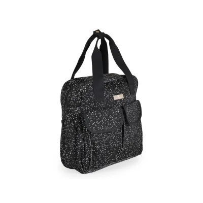 Cangaroo Wickeltasche Mivida Clips Wickelunterlage Reißverschluss Schultergurte schwarz