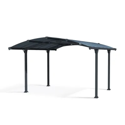 Canopia Arcadia Carport aus Aluminium 3,6 x 4,4 m grau