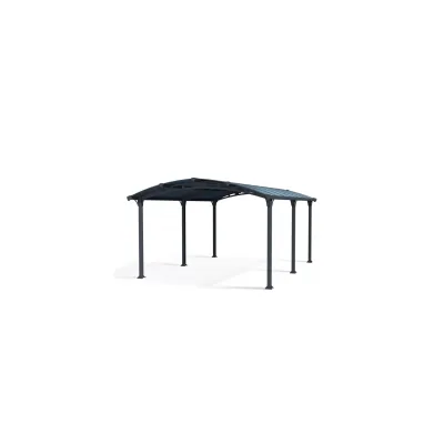 Canopia Arcadia Carport aus Aluminium 3,6 x 5 m grau