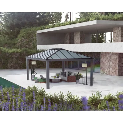 Canopia Dallas 4.3x6.1 Gartenpavillon, anthrazit