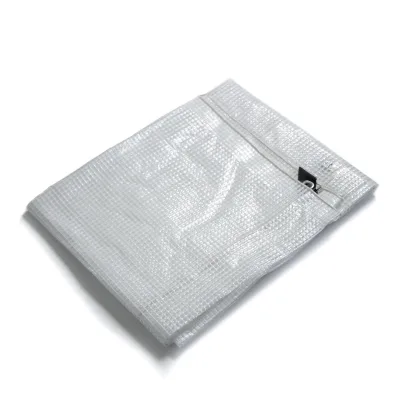 casa pura Abdeckplane Leno   140 g/m²   Weiß/Transparent