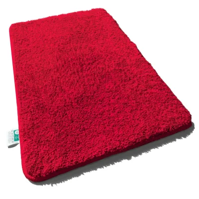 Casa Pura Badematten   Sky Uni   Berry Red