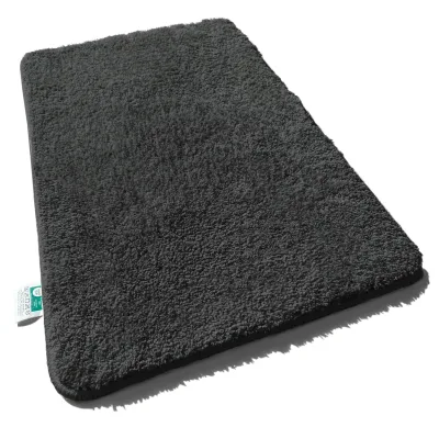 Casa Pura Badematten   Sky Uni   Deep Black