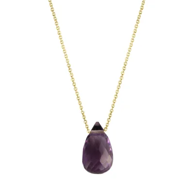 Celesta Gold Halskette 375 Gelbgold Amethyst