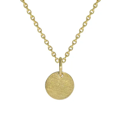 Celesta Gold Halskette 375/- Gelbgold Coin eismatt