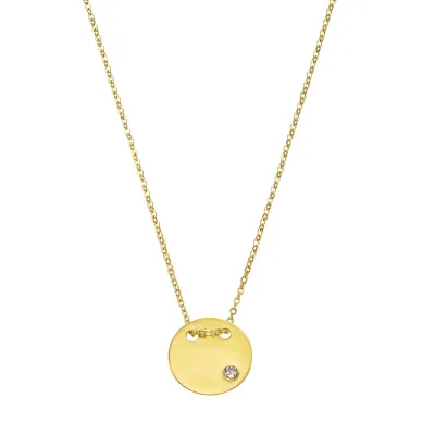 Celesta Gold Halskette 375/- Gelbgold Zirkonia