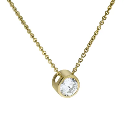 Celesta Gold Halskette 375/- Gelbgold Zirkonia