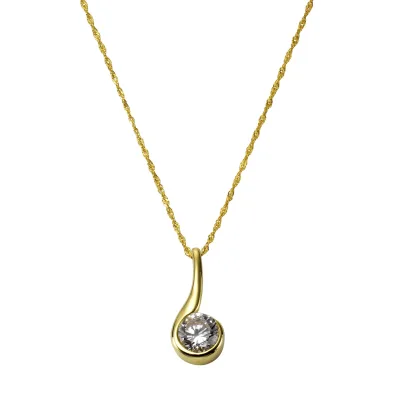 Celesta Gold Halskette 375/- Gelbgold Zirkonia