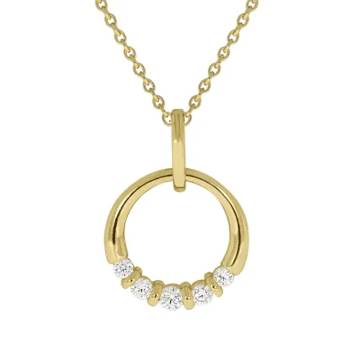 Celesta Gold Halskette 375/- Gelbgold Zirkonia