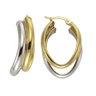 Celesta Gold Ohrring 333/- Gelbgold 2farbig