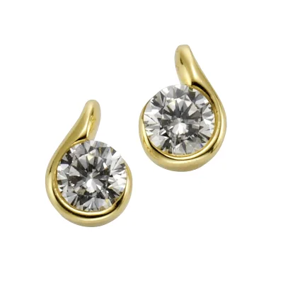 Celesta Gold Ohrring 375/- Gelbgold Zirkonia