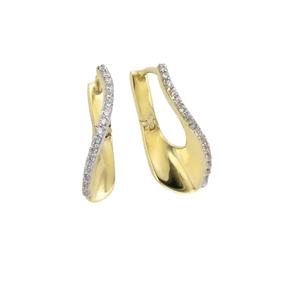 Celesta Gold Ohrring 375/- Gelbgold Zirkonia