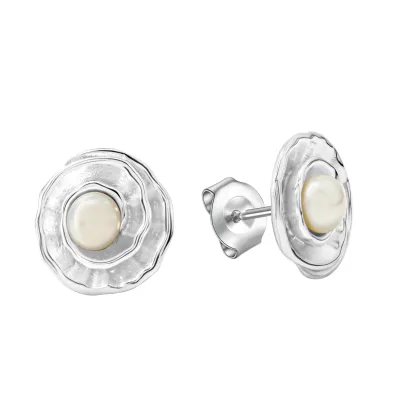 Celesta Silber Ohrring 925 Silber mit Süßwasserzuchtperlen
