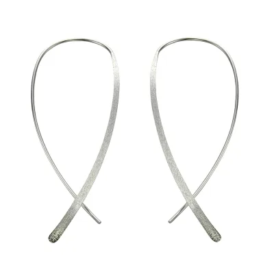 Celesta Silber Ohrringe Silber 925 rhodiniert glanz matt
