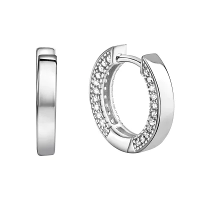 Celesta Silber Ohrringe Silber 925 rhodiniert mit 88 weißen Zirkonia-Steinen