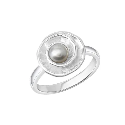 Celesta Silber Ring 925 Silber Süßwasserzuchtperle