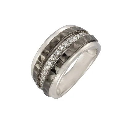 Celesta Silber Ring Silber 925 rhodiniert mit Zirkonia-Steinen