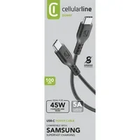 cellularline USB-Kabel Power USB-C-Stecker/USB-C-Stecker