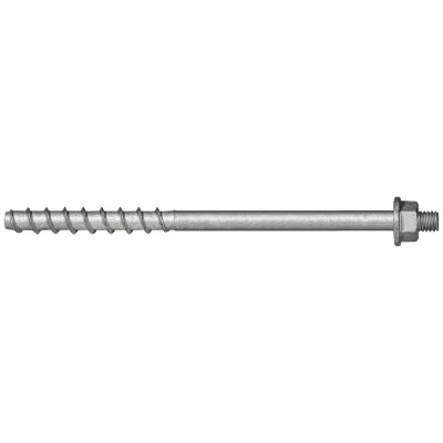 CELO Betonschraube BTS 6 x 135 mm, Sechskantkopf mit Anschlussgewinde, Stahl zinklamellenbeschichtet, Außensechskant, SW