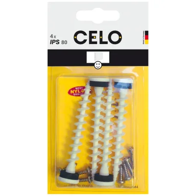 CELO Blister Isolierplattenschraube IPS 80 weiß + PH, A2