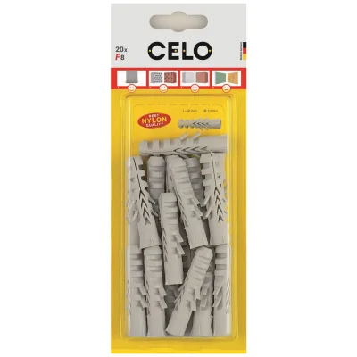 CELO Blister Normaldübel F 8, 20 Stk. im Blister