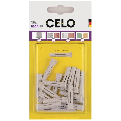 CELO Mehrzweckdübel Blister mit Kragen MZK 6-30 (VPE 20)