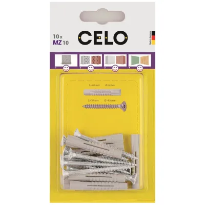 CELO Mehrzweckdübel Blister mit Schraube MZ 10-59 SKS (VPE 5)