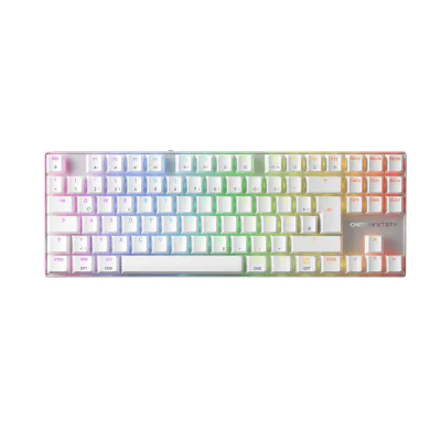 CHERRY XTRFY MX 8.2 Pro TMR Wireless, Weiß Gaming-Tastatur (MK Crystal Switches)